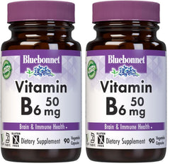 BlueBonnet Nutrition Vitamin B6 bottle for daily energy support