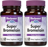 BlueBonnet Super Bromelain capsules in package, convenient 30-count per pack for daily support.