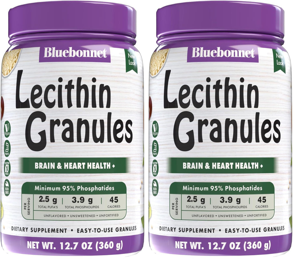 BlueBonnet Super Earth Lecithin Granules bottle for easy smoothie emulsification