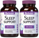 BlueBonnet Targeted Choice Sleep bottle with vegan rest-support capsules.