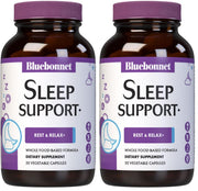BlueBonnet Targeted Choice Sleep bottle with vegan rest-support capsules.