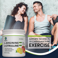 BlueEarth L-Arginine Peach Lemonade on-the-go with daily energy potential