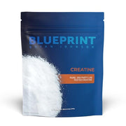Blueprint Bryan Johnson creatine monohydrate powder jar for lean muscle support during workouts