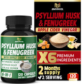BMVINVOL 6in1 psyllium husk bottle for daily fiber support.
