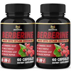 BMVINVOL Berberine bottle with capsules for easy daily use.