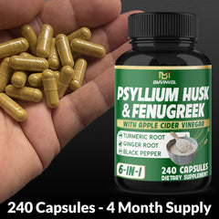 BMVINVOL blend of psyllium husk and herbs visualized for wellness