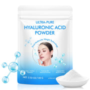 bnHUlMXw Hyaluronic Acid Powder bottle illustrating pure hydration for all skin types