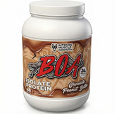 BOA Isolate Chocolate Peanut Butter bottle pour shows smooth blend for post-workout refresh