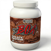 BOA Isolate Chocolate Peanut Butter scoop in a shaker for a smooth post-workout shake