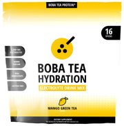 Boba Tea Protein hydration stick-pack, on-the-go refreshment.
