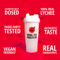 Natural lychee color from real juice signals authentic flavor.