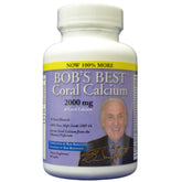 Bob's Best Coral Calcium 2000 mg bottle front view supports daily bone health.