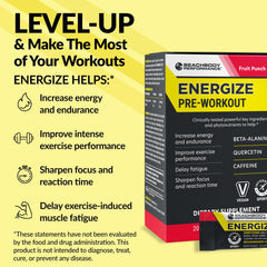 BODi Energize single-serve pack opened for quick mix and go energy