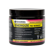 BODi Energize pre-workout powder tub for convenient daily fueling.