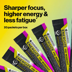 BODi Energize powder dissolving in water for fast, clean energy.