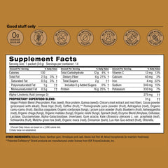 BODi Shakeology Cafe Latte single-serve packet opened for on-the-go nutrition