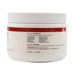 Body Force Liver Formula Markus powder jar ready to mix into drinks for easy daily use.