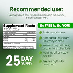 Close-up of Body Mint Original tablets highlighting plant-based formula.