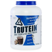 Body Nutrition Trutein bottle front, Chocolate Peanut Butter flavor, ideal for post-workout protein.