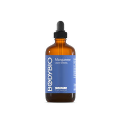 BodyBio Liquid Manganese bottle—high absorption mineral for bone support.