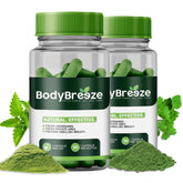 BodyBreeze bottle front shows chlorophyll-based formula for daily odor control.