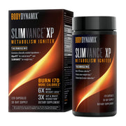 BodyDynamix Slimvance XP bottle front view showing packaging and energy boost.