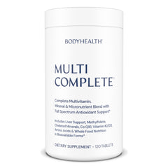 BodyHealth Multi Complete bottle front label with full-spectrum daily vitamins