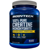 BodyTech Creatine Monohydrate powder bottle shown for pure strength support.