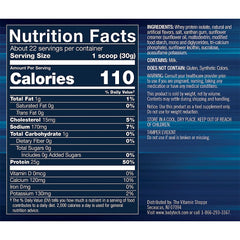 BodyTech Whey Protein Isolate Cinnamon Cereal scoop showing serving size.