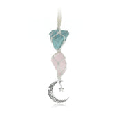 BOHO GARDEN amazonite-rose-quartz car charm brings calm and positive energy on the road.