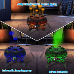 Automatic jump spray from BOHOFAM jellyfish diffuser in action