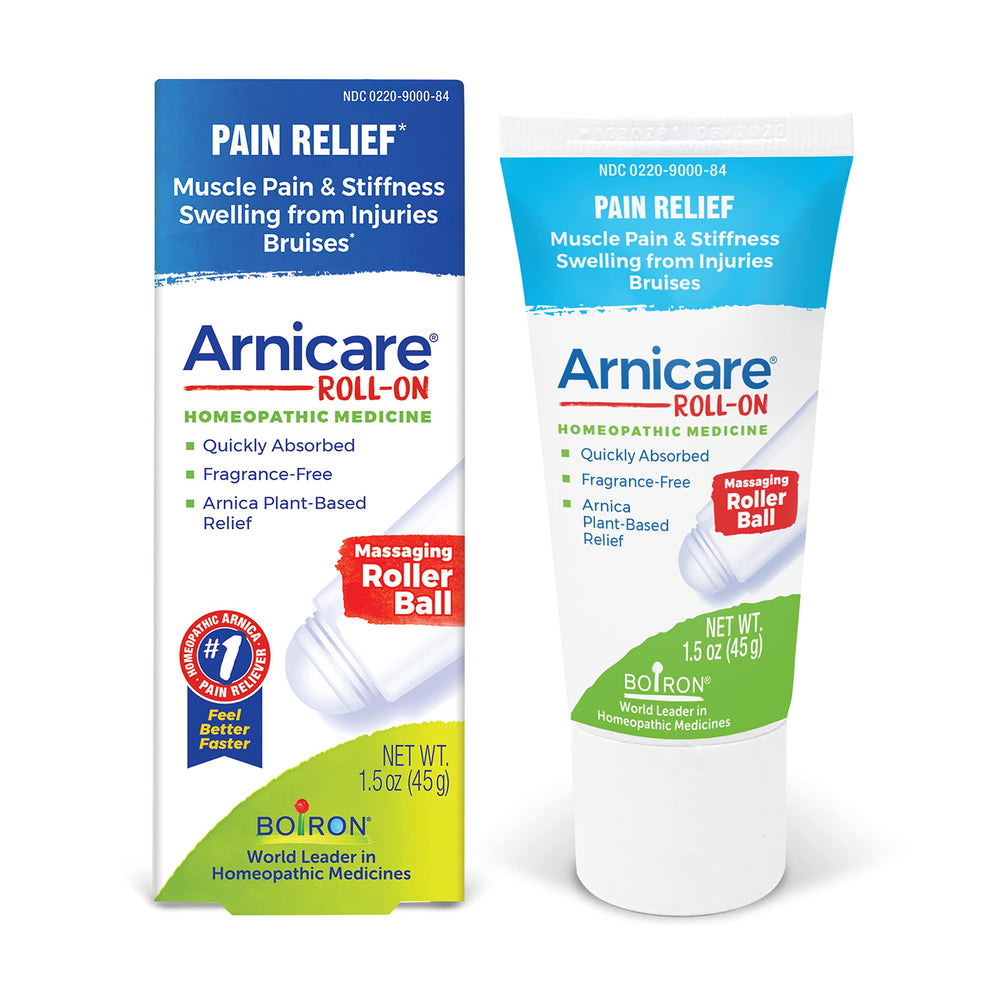 Boiron Arnicare roll-on gel soothes bruising after minor injuries