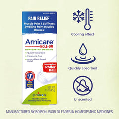Boiron Arnicare roll-on gel provides quick, non-greasy pain relief