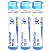 Boiron Chelidonium 30C pellets in tubes for nausea relief on the go