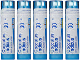 Boiron Cocculus Indicus 30C packaging supports travel-friendly motion relief.