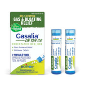 Boiron Gasalia On the Go tube packaging for portable, take-anywhere gas relief.