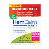 Boiron HemCalm bottle packaging with clear labeling for easy selection.