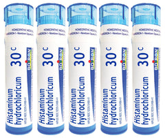 Boiron Histaminum Hydrochloricum 30C bottle for allergy relief on the go