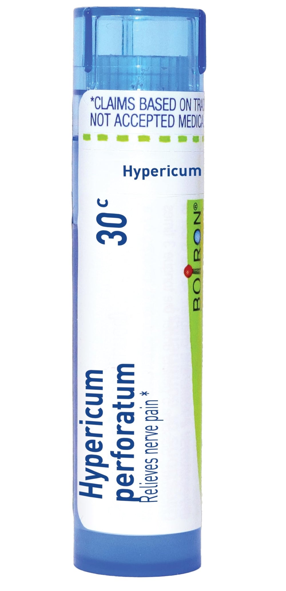 Boiron Hypericum Perforatum 30C tube for on-the-go nerve support.