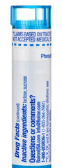 Boiron Phosphorus 30C pellets close up showing about 80 pellets per tube.