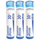 Boiron Symphytum 30c pellets in a tube, close-up for on-the-go support.