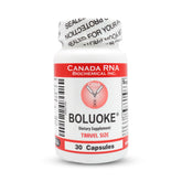 Boluoke Canada RNA lumbrokinase bottle showing circulatory support potential