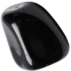 Bombay Crystals Export Black Obsidian tumbled stone with glossy finish for grounding during meditation.