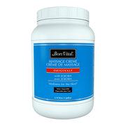 Bon Vital' Original Massage Creme back massage for soothing tired muscles and improved circulation.