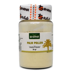 Bonballoon Shana Palm Pollen Powder jar shows pure date pollen ready for smoothies