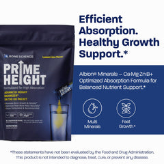 Bone Science Prime Height dissolving in water enables quick absorption after activity.