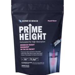 Prime Height powder being poured into a glass for quick dissolution.