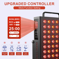 BONLIBRO red light panel side view in compact home use