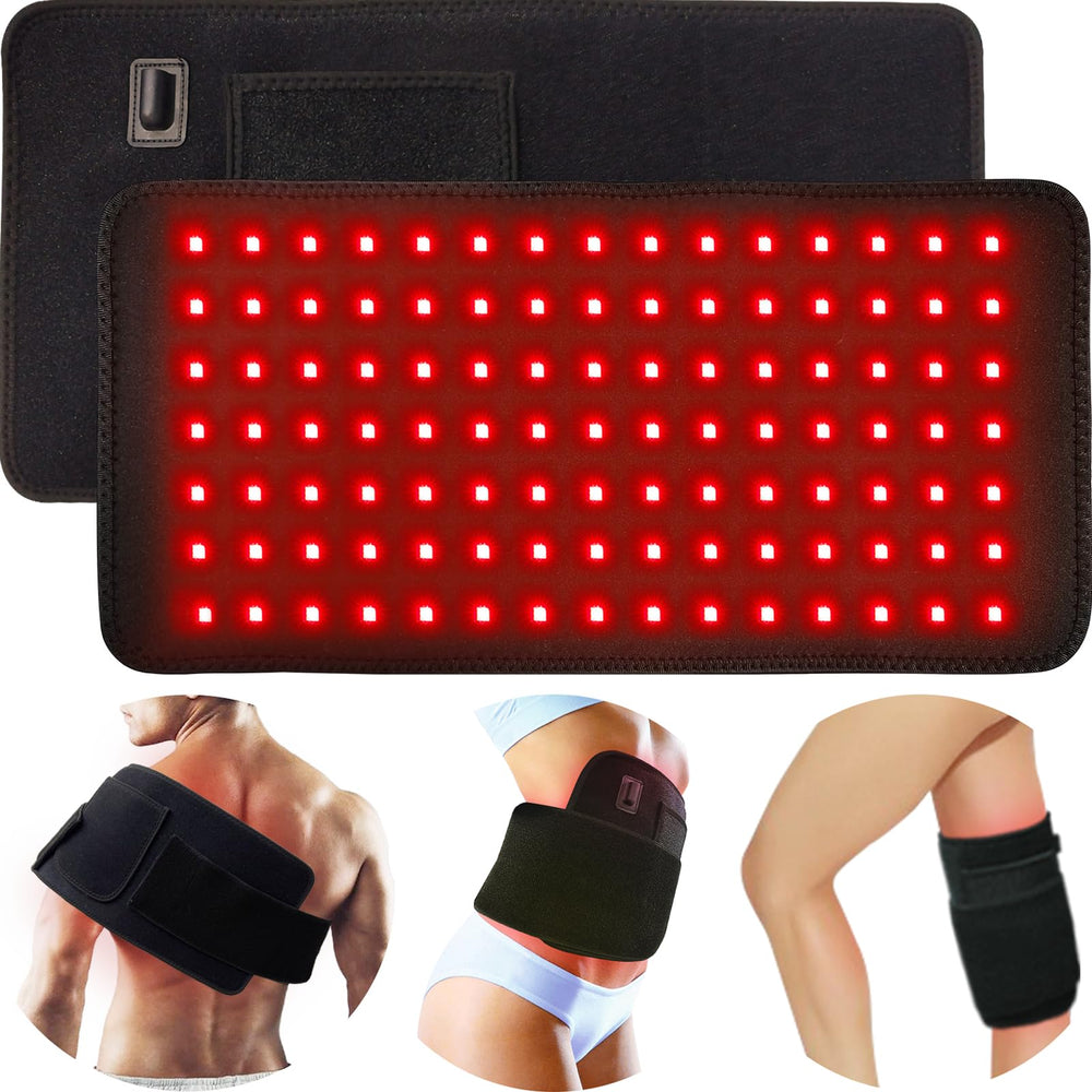 bonodave red light therapy pad on the back delivers warm, soothing relaxation