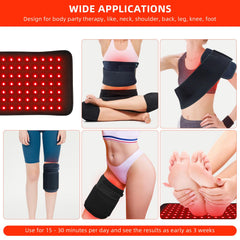 bonodave red light therapy pad on hands provides warmth and relief